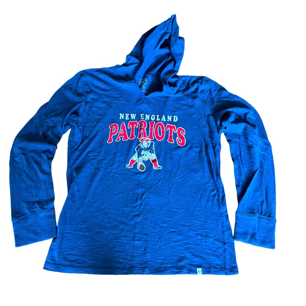 47 brand patriots cotton hoodie woman’s large
